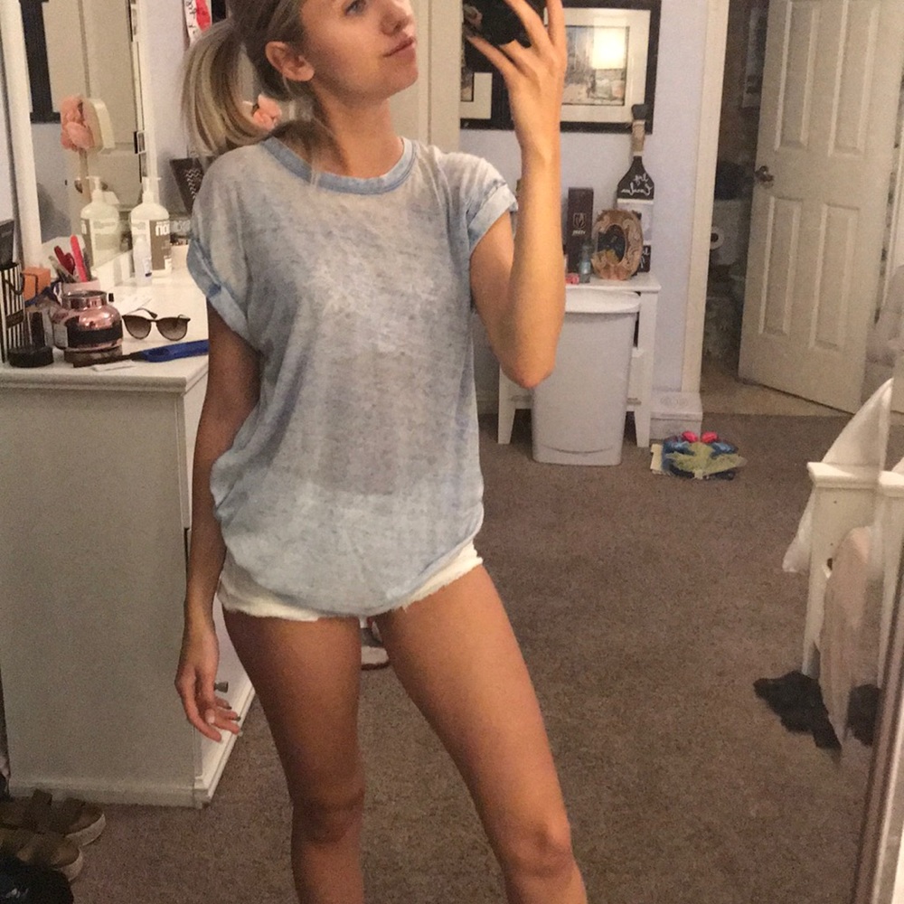 TOPSHOP Blue wash Shirt